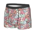 thumbnail image 5 of Goofa Cartoon Hearts Printed Men's Boxer Briefs Underwear, Moisture-Wicking Underwear, Trunk,Soft and Breathable Cotton Underwear-, 5 of 9
