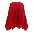 thumbnail image 5 of Kureaily Women's Oversized Cardigan Sweater Lightweight Knit Open Front Long Sleeve Knit Cozy Fall Winter Tops Casual Loose Fit Comfortable Soft Yarn Outerwear Womens Long Cardigan, 5 of 5