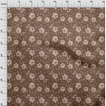 thumbnail image 4 of oneOone Cotton Poplin Brown Fabric Floral Sewing Craft Projects Fabric Prints By Yard 42 Inch Wide, 4 of 5