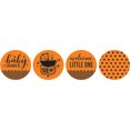thumbnail image 2 of Darling Souvenir Candy 190 Pcs Baby Shower Theme Stickers DIY Chocolate Labels-Orange, 2 of 2