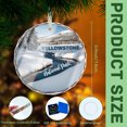 thumbnail image 3 of Yellowstone National Park - United States USA US Travel Souvenir Keepsake Memory Gift Ornament Christmas Gift Crystal Glass Xmas Ornaments Holiday Decor, 1 pc, 3 of 3