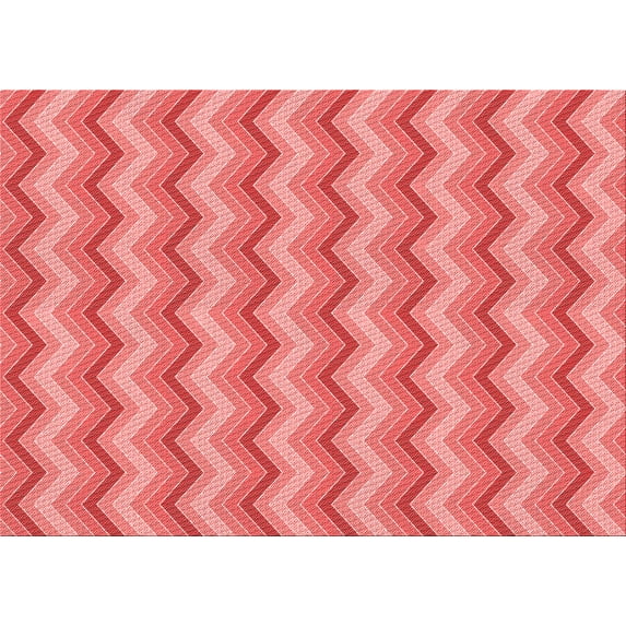 Ahgly Company Indoor Rectangle Patterned Light Coral Pink Area Rugs, 4' x 6'