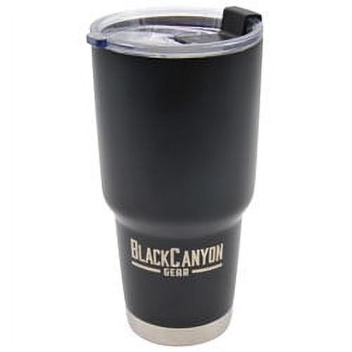 BlackCanyon Outfitters BCO 32oz black tumbler with plastic flip