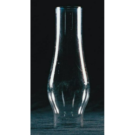 Clear Glass Lamp Chimney, Replacement Hurricane Globe Measures 1 1/8 Inch Diameter Base x 4 1/2 Inches High for Oil or Kerosene Lanterns