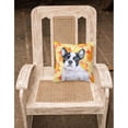 thumbnail image 2 of Carolines Treasures BB9971PW1818 French Bulldog Black White Fall Fabric Decorative Pillow  18H x18W multicolor, 2 of 2