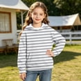 thumbnail image 4 of PureCasa Girls' Sweatshirts 3-14 Years Pullover Hoodie Long Sleeve Drawstring Oversized Street Sweatshirts with Pocket, 4 of 9
