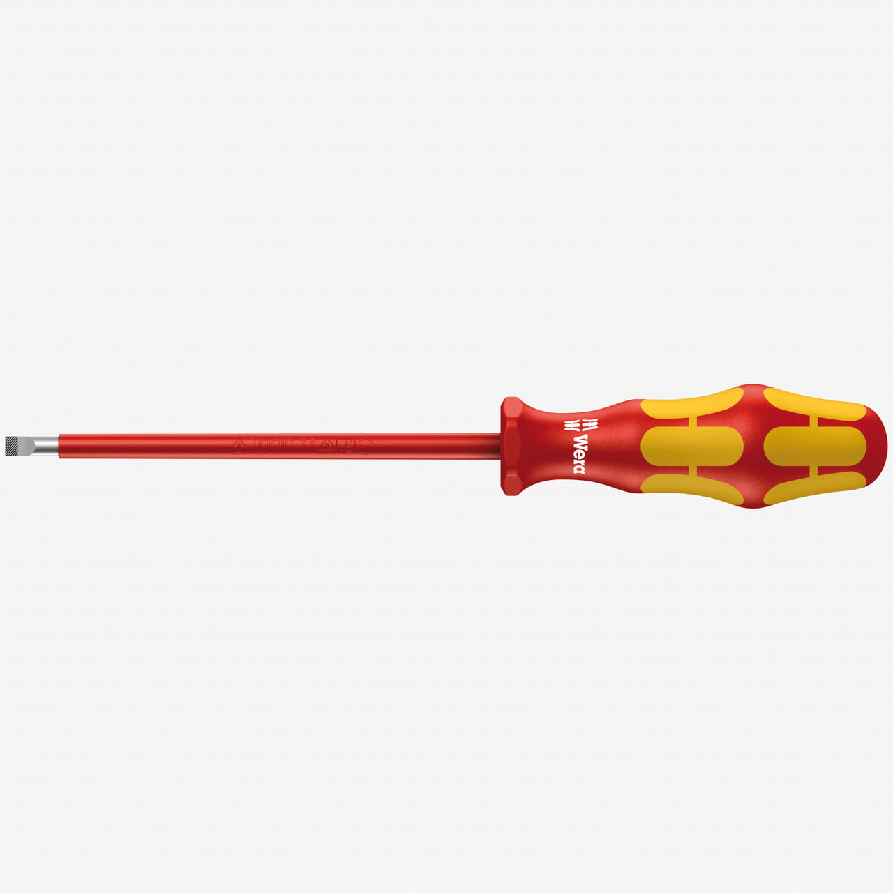 Electricians Rubber Handle VDE 5.5mm x 125mm Electric Safe Slotted Screwdriver 