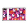 thumbnail image 2 of JIALIOU Nylon Trifold Card Wallet with ID Window Zipper Pocket for Men Women Teen Cute Ghost on Checkered, 2 of 7