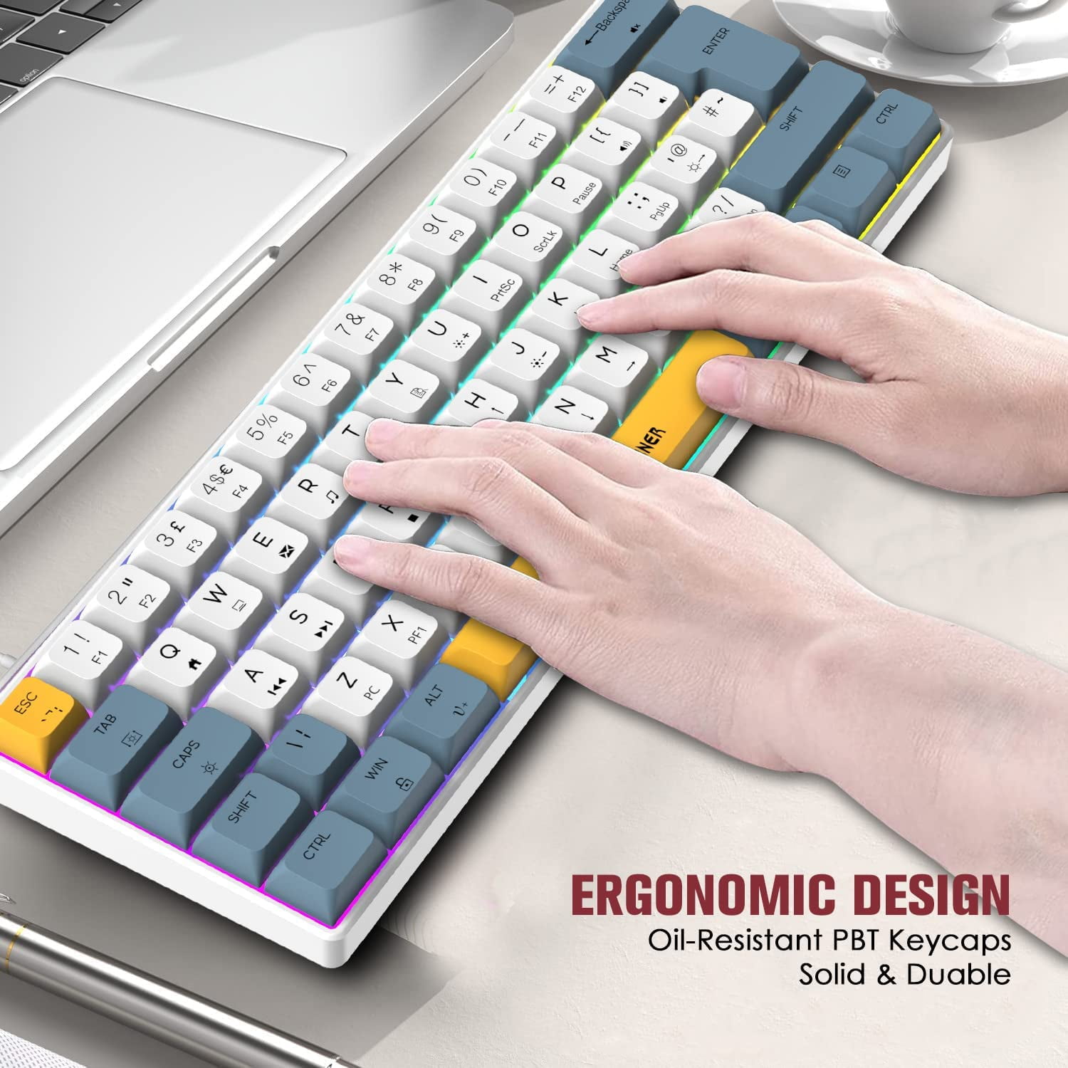 Magic-Refiner MK21 Wired Gaming Keyboard with RGB Backlight