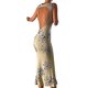 thumbnail image 3 of Vestido ajustado de punto con estampado Txlixc para mujer Y2K verde ahuecado Midi vestidos sin mangas 2021 vestido de playa de verano Txlixc  Estilo de ocio, 3 of 7