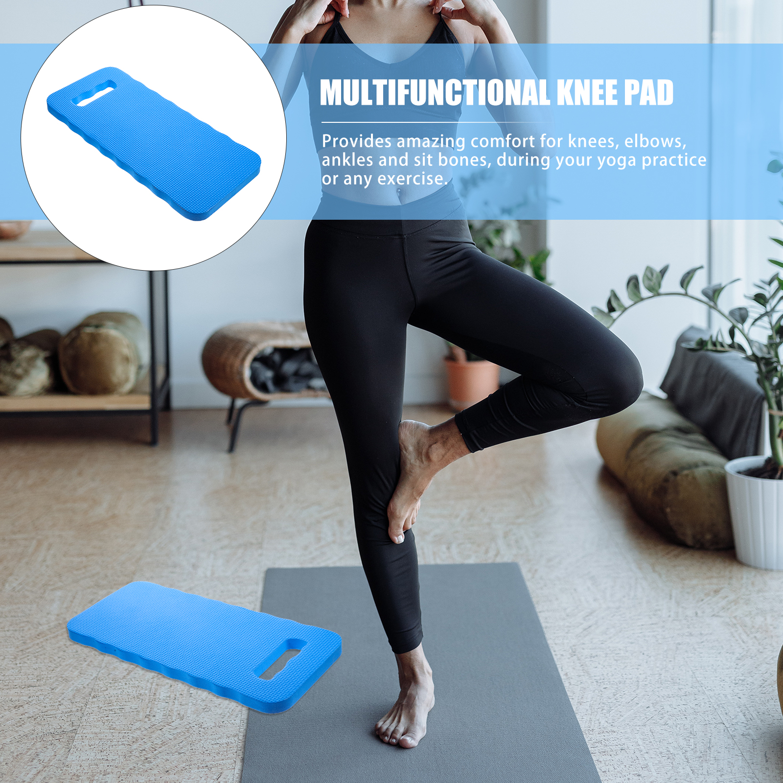 WRISTBIQUE EVA Kneeling Pads Pain Relief Yoga Equipment 8Pack