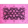 thumbnail image 1 of Ahgly Company Indoor Rectangle Oriental Pink Traditional Area Rugs, 5' x 8', 1 of 4