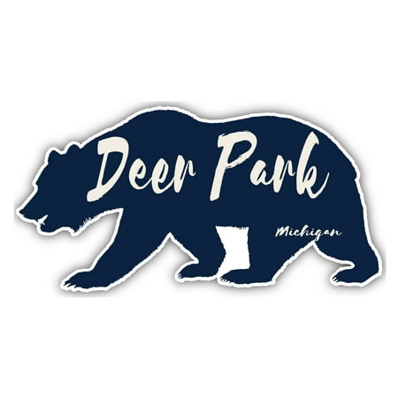 

Deer Park Michigan Souvenir 3x1.5-Inch Fridge Magnet Bear Design