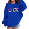thumbnail image 5 of KAUOD Girls Boys 4th Grade Preppy Clothes Boys Crewneck Pullover Sweatshirt Rainbow Graphic & Letter Print Shirt Back to School Top, 5 of 8