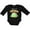 AB-Black, variant on Gigi's Lil' Dinosaur with Cute Stegosaurus Boys or Girls Long Sleeve Baby Bodysuit