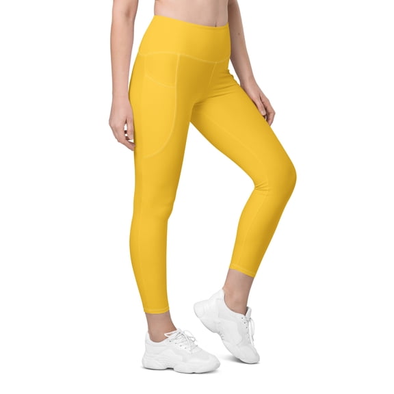 Yellow Leggings with pockets