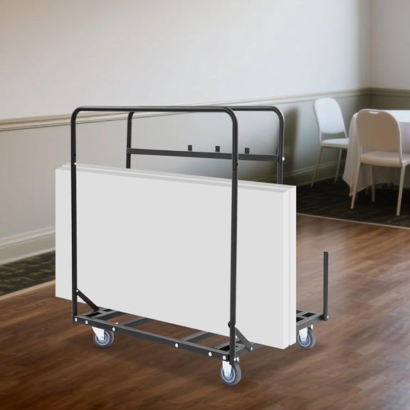 Folding Table Chair Cart 2-in-1 Heavy Duty Storage Dolly w/Locking Wheels, Space Saving Tables Storage Rack Freestanding Chairs Transport Holder Organizer for Party Warehouse,331Lbs Capacity$$Tools