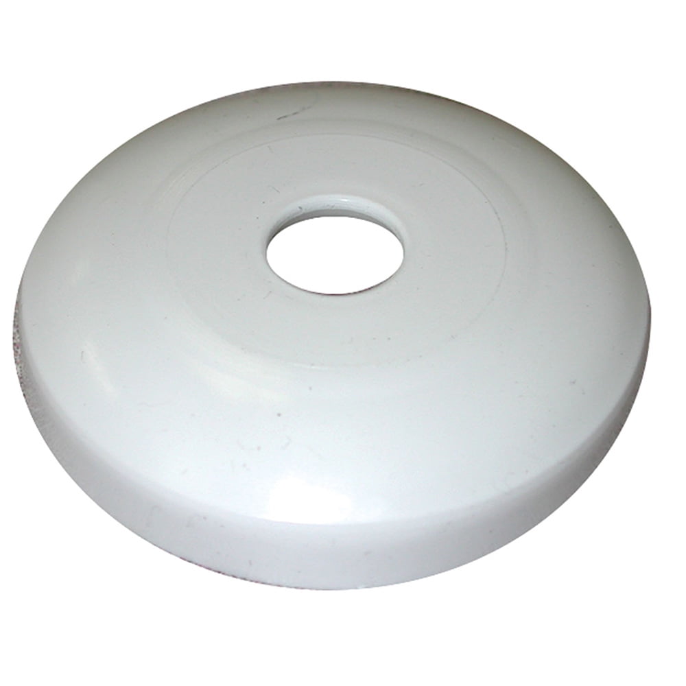 Pack 50, White 3/4" IPS Plastic Escutcheon Shallow Flange,PartNo E16075