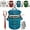 Blue, variant on 46 Oz Bacon Grease Container with Strainer and Food-Grade Silicone Spatula, Vintage Kitchen Enamel Oil Can for Cooking Frying, Baking, Fat Storage Recycling Jar, Stovetop Grease Storage Pot