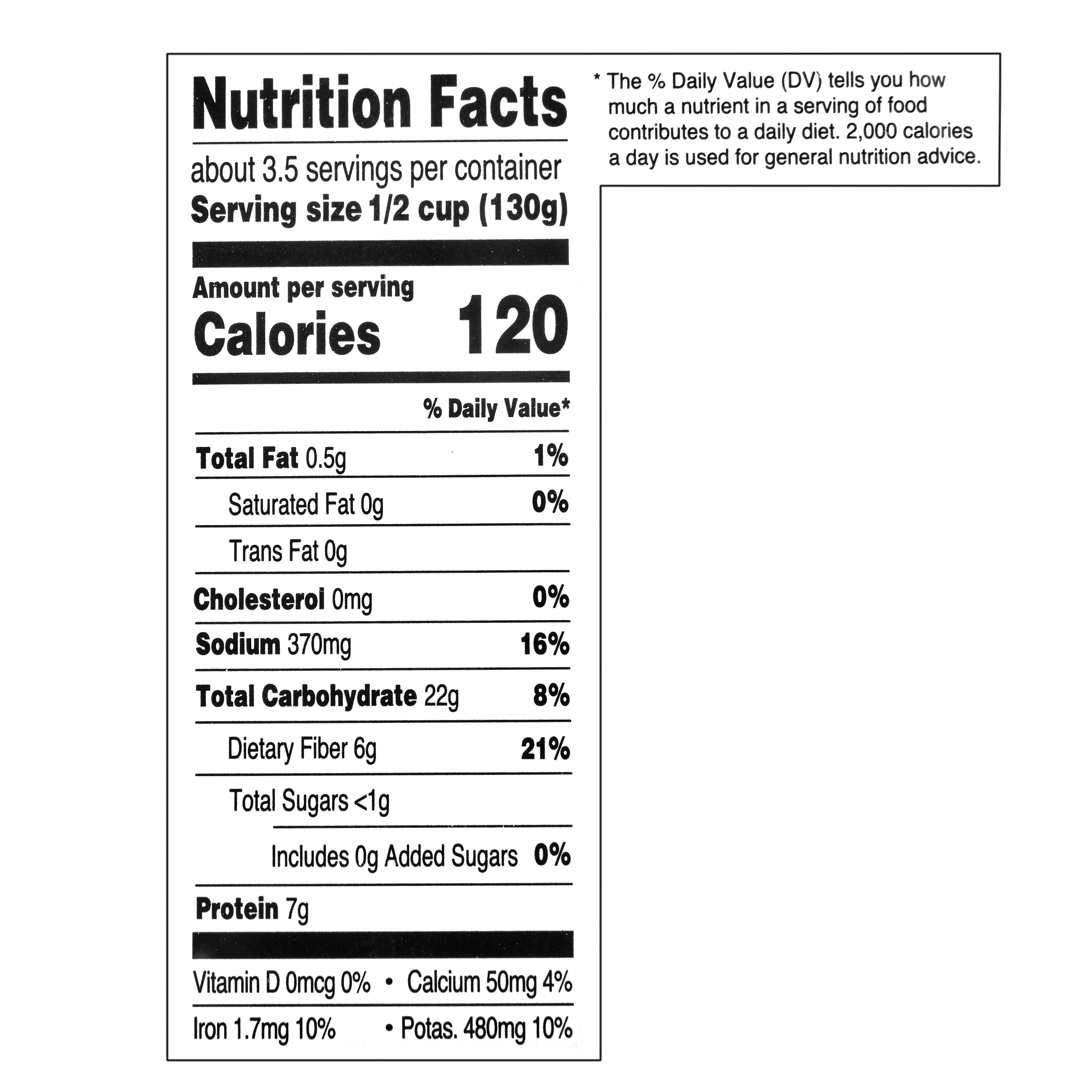 31 Beans Nutrition Label Labels Design Ideas 2020 - Rezfoods - Resep ...