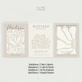 thumbnail image 4 of Set of 3 Bohemian Neutral Beige Botanical Canvas Wall Art Print, Grey Beige Print, Minimalist Poster, Floral Wall Art, Artwork Gift for Bedroom Living Room Hallway, Wall Art, Wall Decor, Summer Deco, 4 of 4