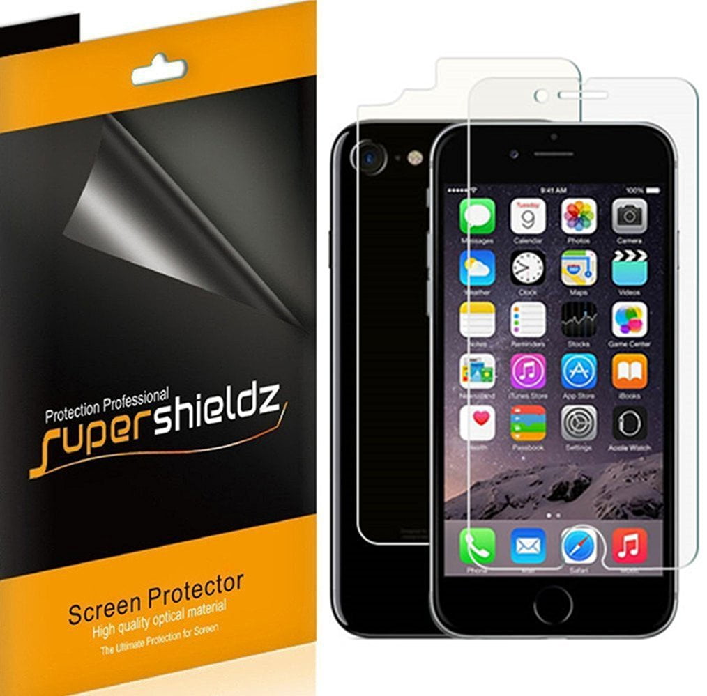 [3 front & 3 back] Supershieldz Designed for iPhone 7 [front + back