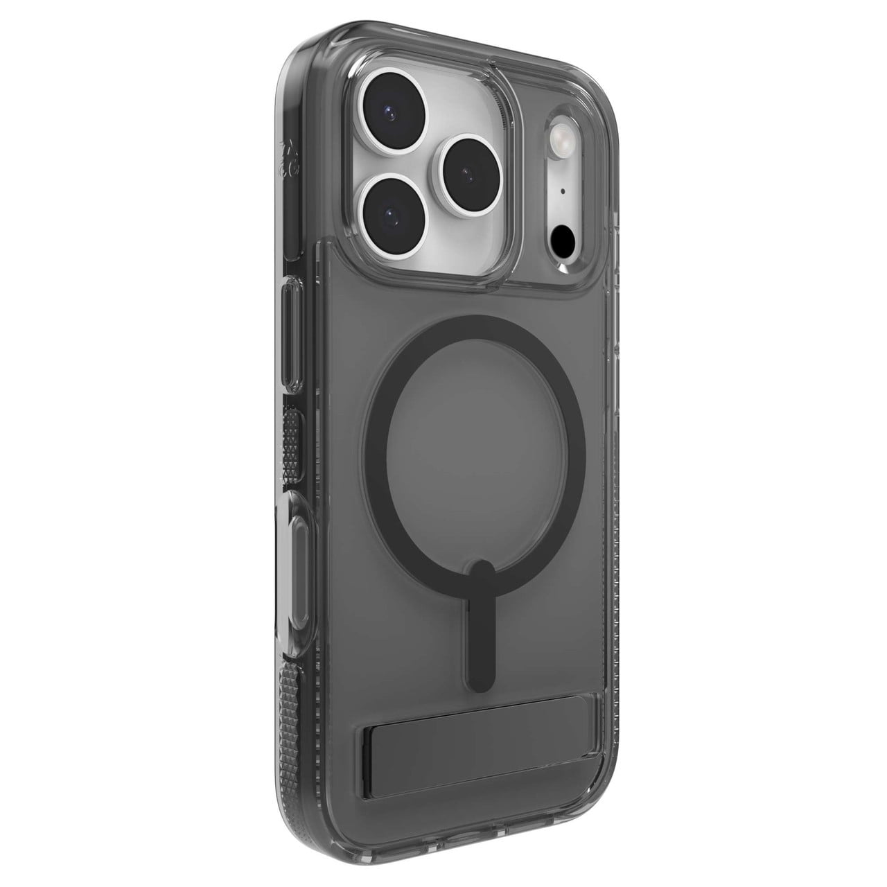 ZAGG Santa Cruz Snap Case with Kickstand for iPhone 17 Pro - Titanium Drop Protection (13ft/4m) MagSafe Charging Compatible ClearGuard Anti-Yellowing Technology Scratch Resistant Phone Case