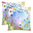 thumbnail image 2 of MKHERT Floral Throw Pillowcase Pillow Cover Cushion Couver 18x18 inch, Set of 2, 2 of 3