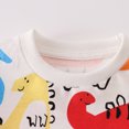 thumbnail image 7 of Curuila Infant Kids Boys Sweatshirt Long Sleeve Dinosaur Print Crew Neck Pullover For Boys Loose Fit Fashion Tops Beige Size 1-2 Years, 7 of 7