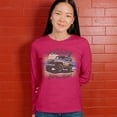 thumbnail image 4 of Life is a Journey Enjoy the Ride Women's Long Sleeve T-shirt 4x4 Offroad Rugged Vehicle Trailblazing Mudding Dirt Roads, 4 of 7