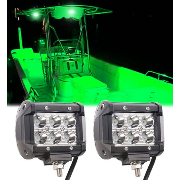 (Gift Of K) Shangyuan Pontoon Boat Docking Lights, Marine LED Lights Compatible with Bass Jon Kayak, Fishing Boat Spreader Light, T-top, Deck, Driving, Tail/Navigation Lights, 2