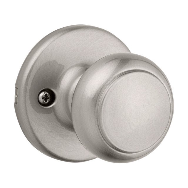 Dummy Knob Kwikset Cove, níquel satinado, para diestros o zurdos