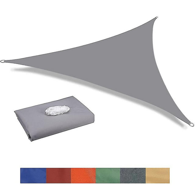 10 Sizes Triangle Waterproof Sun Shade Sail Outdoor Garden Patio Party Sunscreen Awingtriangle Canopy 95% Uv Block With Free Rope