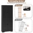 thumbnail image 6 of 60" Freestanding Pantry Cabinet with Adjustable Shelves, Kitchen Storage Cabinet with Doors, Modern Food and Bathroom Organizer for Small Spaces, Dining Room, 6 of 7