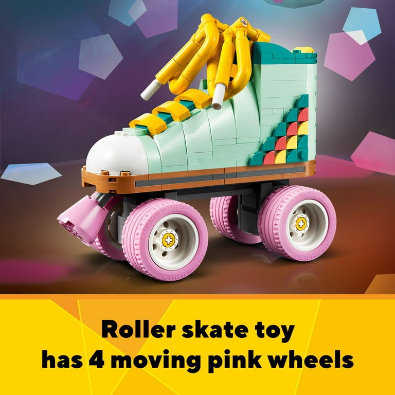 LEGO Creator 3 in 1 Retro Roller Skate Building Kit, Transforms from Roller  Skate Toy to Mini Skateboard to Boom Box Radio, Birthday Gift for Skaters