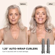 Shark FlexFusion Air & Ceramic Hair Styling System, Hair Dryer & Straightener, HD641 Metallic Mist