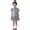 F43-Blue, variant on FYDUU Plaid Dress For Girls Classic Plaid A-Line School Dresses With Collar Short Sleeve Sundress Kids Gingham Dress Casual Wear 4-5 Years