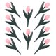 thumbnail image 4 of 10 vallas decorativas de plástico para jardín con borde de tulipán, separador de flores para parterres, barrera decorativa para césped al aire libre, 4 of 8