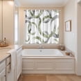 thumbnail image 3 of Sage Green Grey Kitchen Curtains 84 Inch Length, Geometric Circle Modern Abstract Simple Art Grommet Top Bedroom Living Room Curtains, Light Filtering Cafe Curtain Drapes 2 Panels Set 104''x84'', 3 of 9