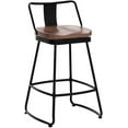 thumbnail image 5 of Andeworld 30" Bar Stools Set of 2 Swivel Counter Height Stools with Backrests Indurstrial Metal Bar Stools, 5 of 9