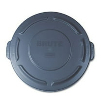 Rubbermaid Commercial Round Brute Lid For 20 gal Waste Containers, 19 7/8" Diameter, Gray - Includes one each.