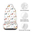 thumbnail image 4 of Wukai winter Snowflake Dachshund Full Set Car Seat Covers with Soft Padding Universal Auto Front Seats Protector and Cushion Mat, 4 of 5