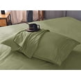thumbnail image 6 of the Season Essentials Set of 2 King-Queen Pillowcases for Bamboo Based Sheet Sets, Sage/Green, Queen Pillowcases (Set of 2), 6 of 11