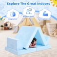 thumbnail image 5 of 8pcs Modular Kids Play Couch, Toddlers Play Couch Sofa, Kids Couch Building Fort for Boys and Girls Playroom Bedroom, Children Convertible Sofa Foam Couch,Blue, 5 of 7