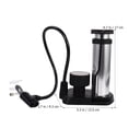 thumbnail image 5 of FOLOYORI 1Pack Metal Floor Pump for Bike Tire Inflator with High Pressure Foot Activated Design Silver 24x9cm, 5 of 8