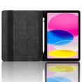 thumbnail image 2 of Case for iPad Pro 11 inch 2022/2021/2020/2018, Black Leather Folio Stand with Pencil Holder & Card Slot, Auto Wake/Sleep, 2 of 7