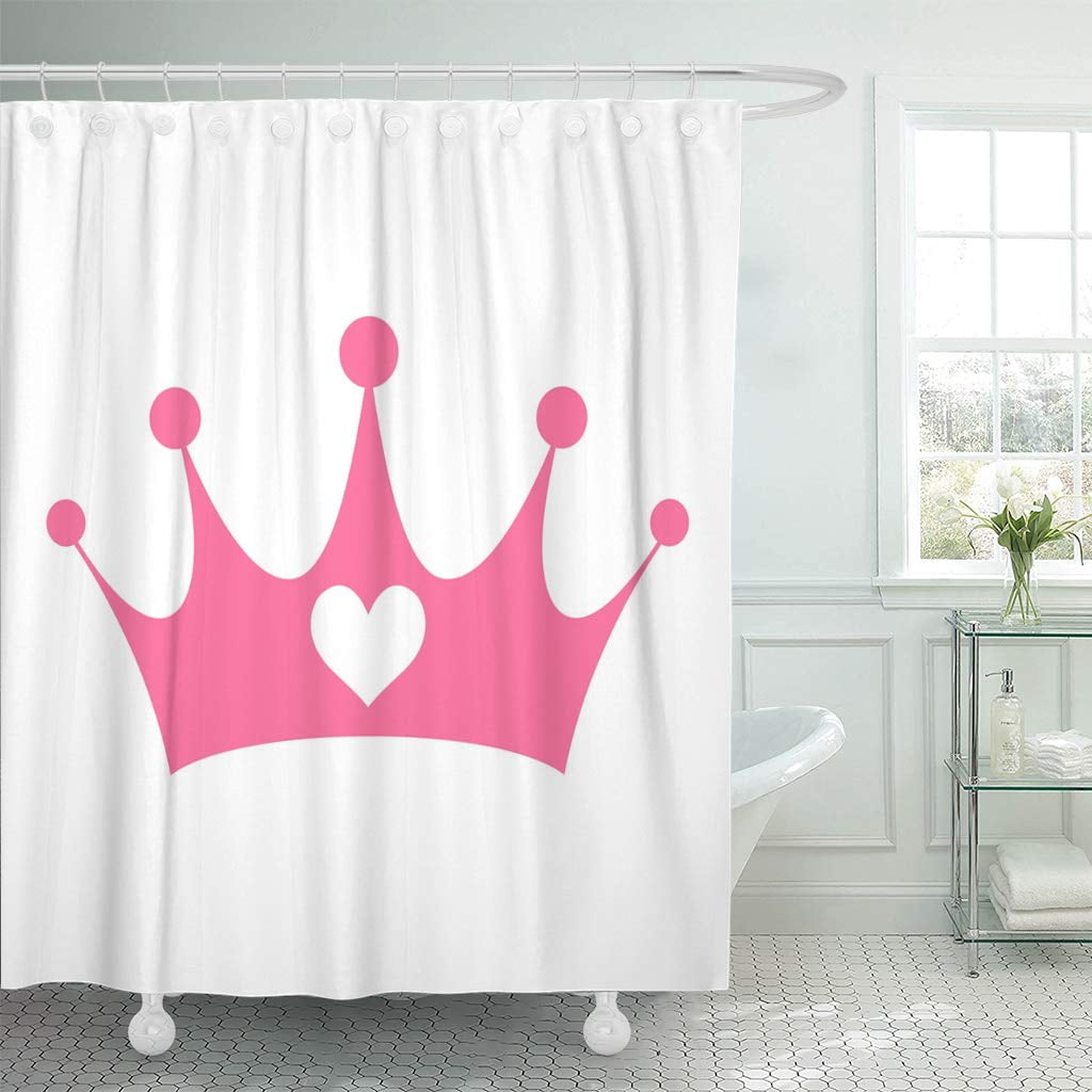 KSADK Beautiful Pink Girly Princess Royalty Crown with Beauty Cartoon