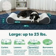 thumbnail image 3 of Furhaven Pet Products Luxe Lounger Large Orthopedic Contour Dog  Bed, Gray, 38 lb limit, 3 of 8
