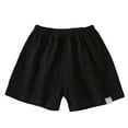 thumbnail image 3 of Zecgelong Toddler Boys Girls Shorts Cotton Linen Summer Casual Shorts Kids Solid Short Pants Size Black 3-4 Years, 3 of 3