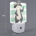 thumbnail image 2 of Bingfone Cute Raccoon Print Night Lights Plug into Wall,Dusk to Dawn,Bright Nightlight Auto-On/Off, for Adults Kids Room Bedroom Bathroom Hallway Kitchen, 2 of 7